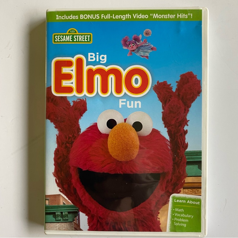 Sesame Street Big Elmo Fun DVD Kids Children's Educational EUC